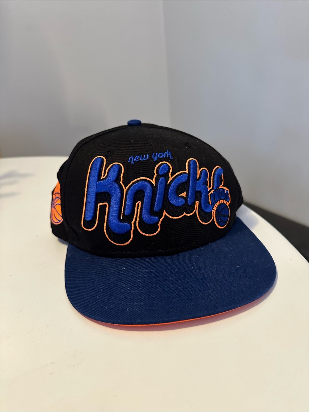 New York Knicks Snapback Hat New Era NBA Hardwood Classics Embroidered FINALS